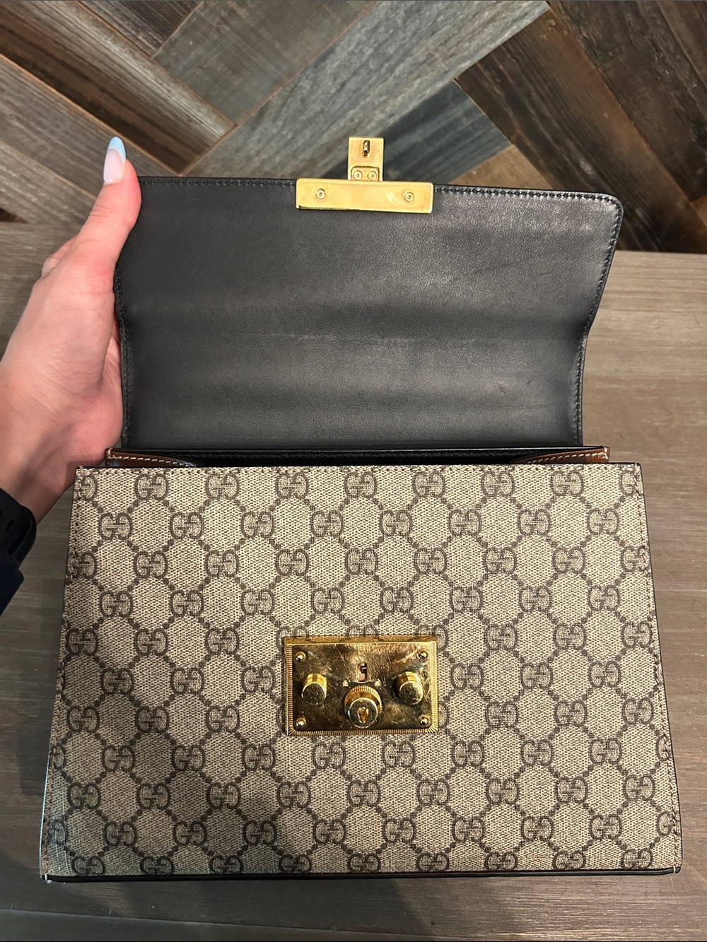 Gucci GG Supreme Top Handle Bag - Picture 8 of 14